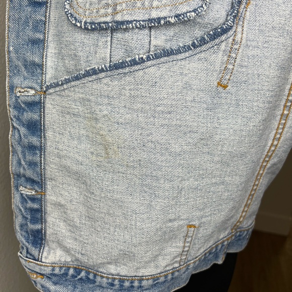 Vtg Light Wash Denim Vest L - Picture 8 of 8